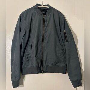 Everlane Uniform Bomber Jacket in Slate Gray | Men’s M | Cotton Blend